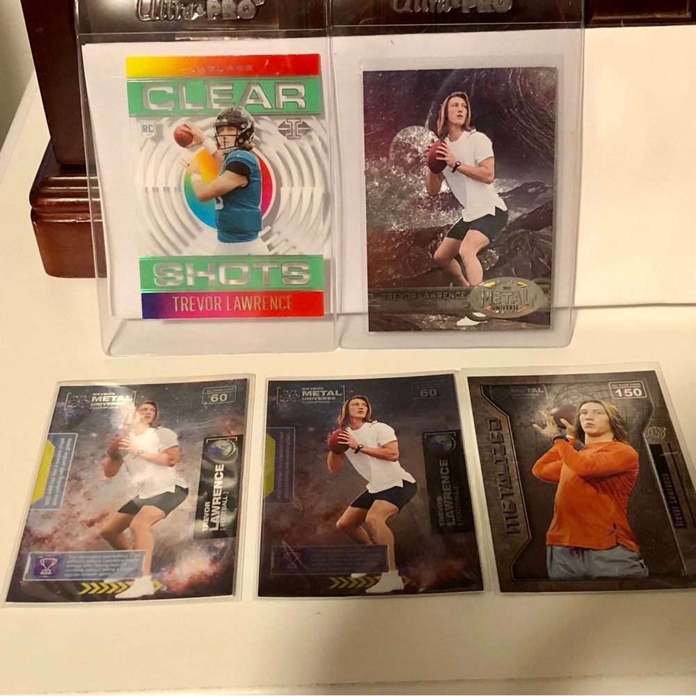 2021 Trevor Lawrence Panini Illusions & Skybox Metal Universe Rookie Card Lot
